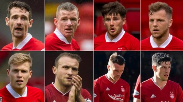 Eight Aberdeen players