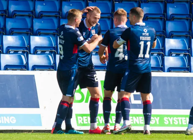 County celebrate Coll Donaldson's goal