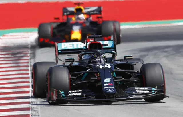 Lewis Hamilton and Max Verstappen