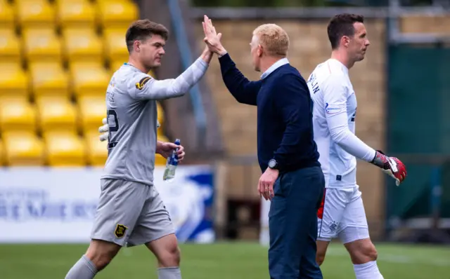 Max Stryjek is congratulated by Gary Holt