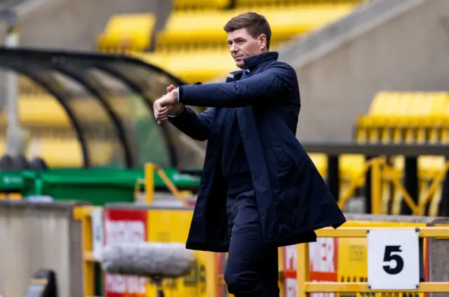 Rangers manager Steven Gerrard