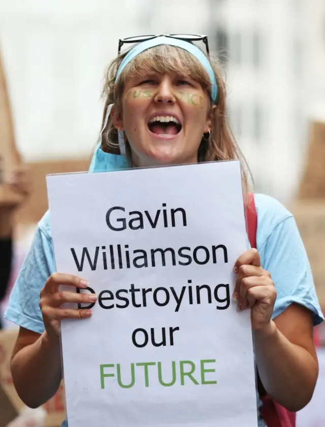 Exam protests in London