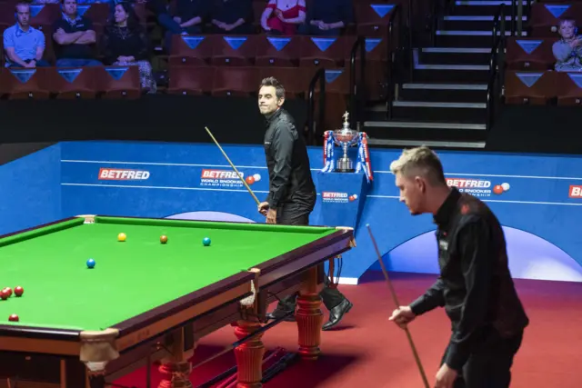 Ronnie O'Sullivan and Kyren WIlson