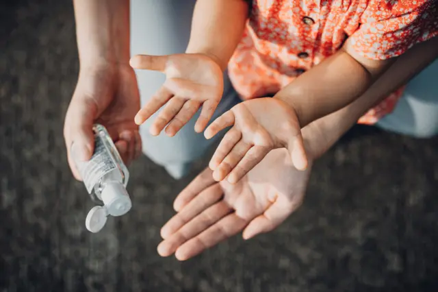 Stock photo of hand sanitiser