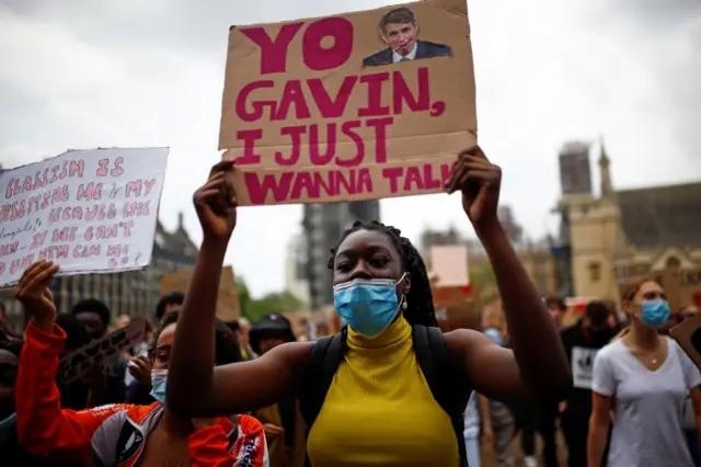 Exam protests in London