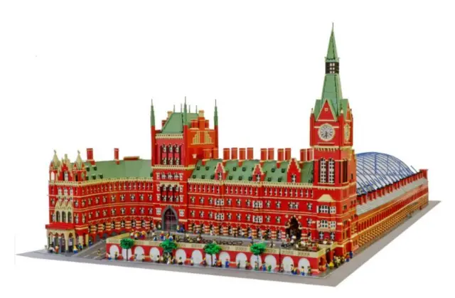 St Pancras in Lego