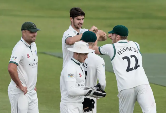 Worcestershire celebrate.