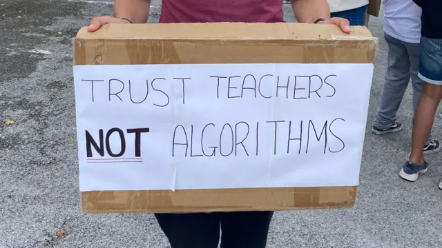 Trust teachers not algorithms sign