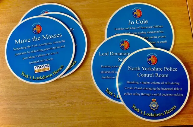 The plaques