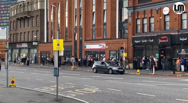 Queuing in London Road