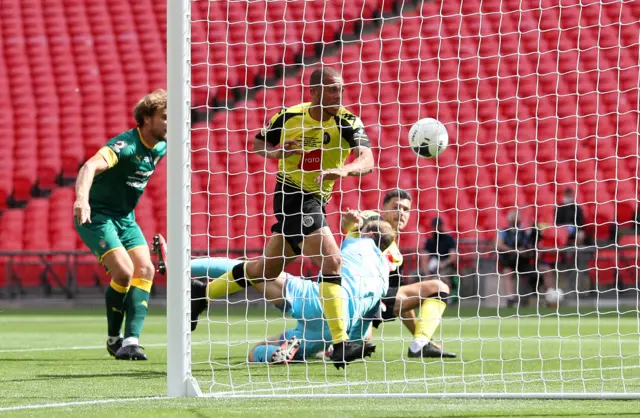 Connor Hall scores Harrogate's second goal