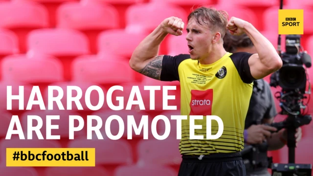 Harrogate are promoted