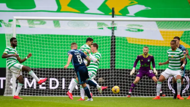 Scott Martin's shot is deflected in