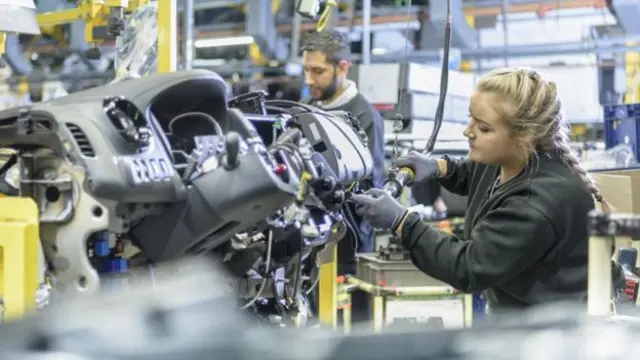 Woman working in engineering