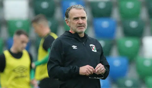 Glentoran manager Mick McDermott