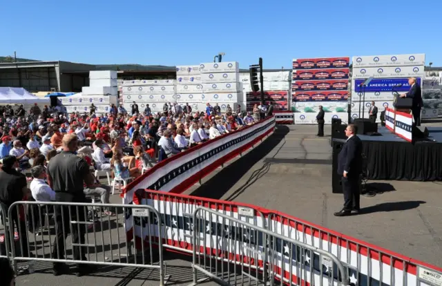 Trump speaks at Old Forge