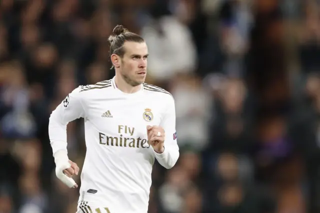 Gareth Bale playing for Real Madrid