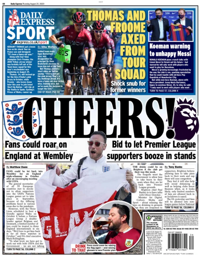 Express back page