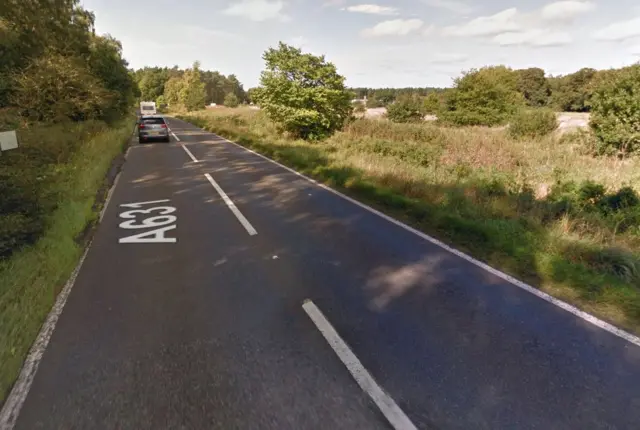 Cars on the A631