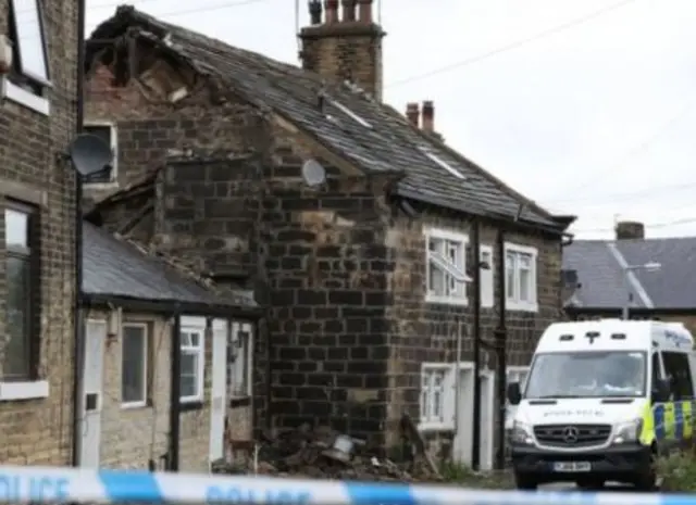 Collapsed roof