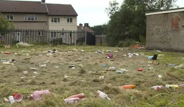 Field of litter