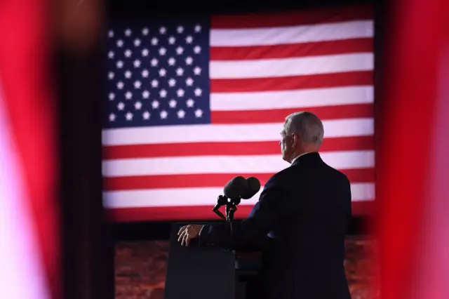 US Vice-President Mike Pence speaks during the third night of the Republican National Convention at Fort McHenry National Monument in Baltimore, Maryland, August 26, 2020