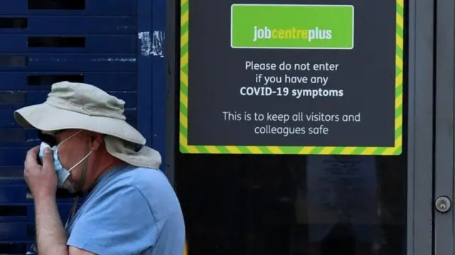 Coronavirus sign on job centre