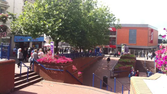 Middle of Hanley, Stoke-on-Trent