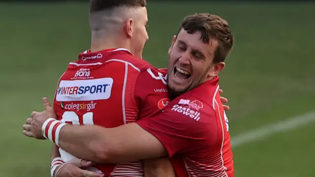 Scarlets celebrate