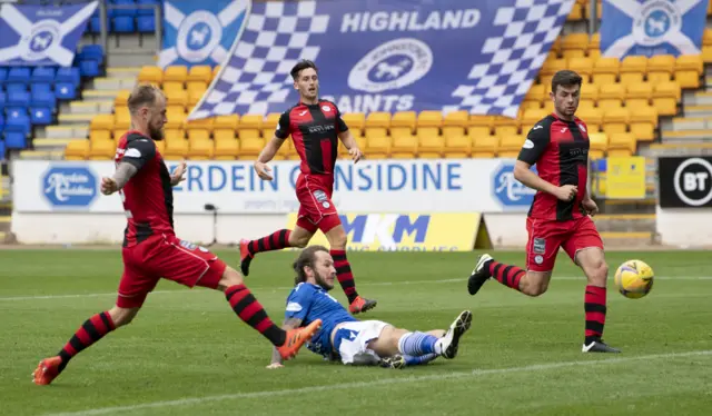 Stevie May scores for St Johnstone against St Mirren