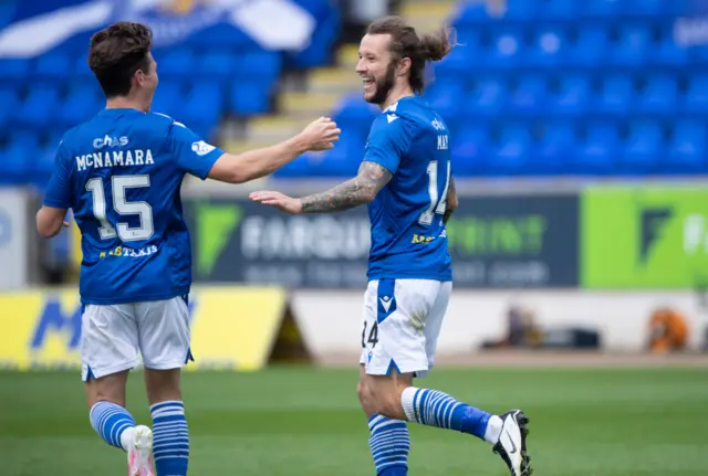 St Johnstone celebrate