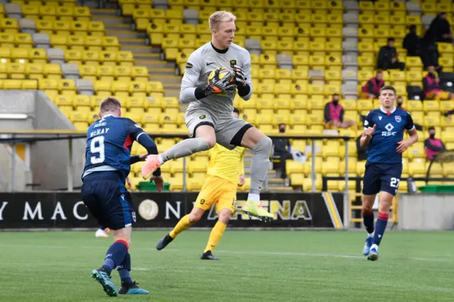 Livingston goalkeeper Robby McCrorie