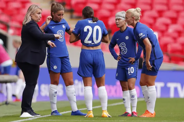 Chelsea huddle