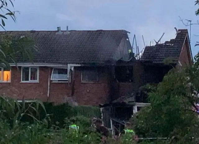 House hit by lightning