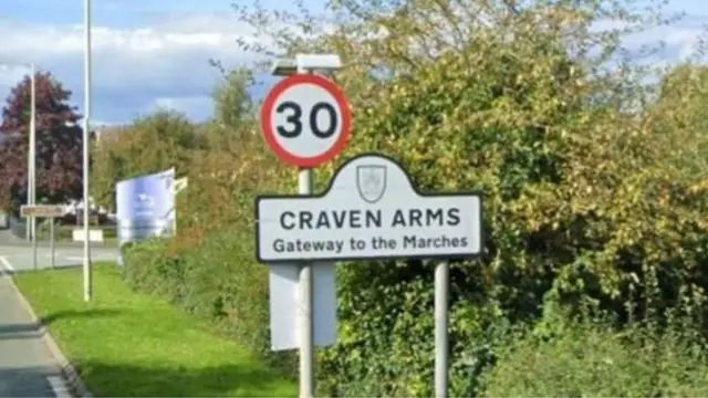 Sign for Craven Arms