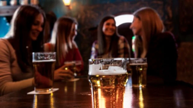 Young people at the pub