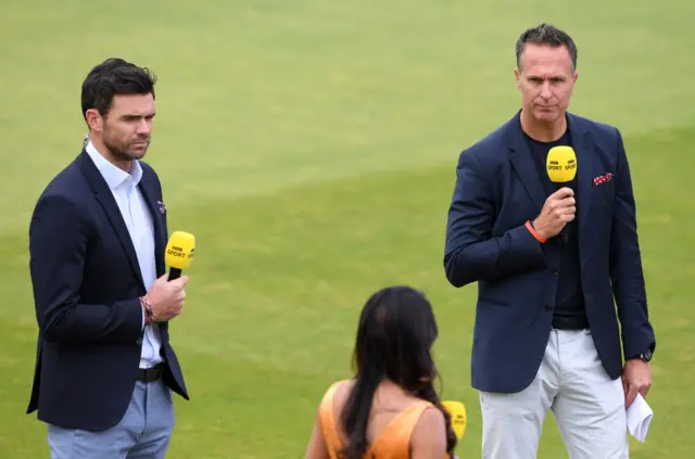 James Anderson and Michael Vaughan