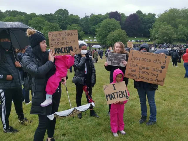 Black Lives Matter protest in Nottingham