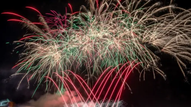 Shrewsbury Flower Show firework display