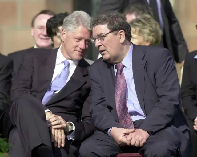 Bill Clinton and John Hume