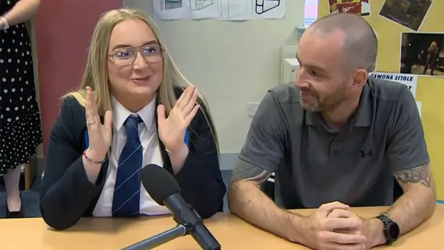 Dionne and father