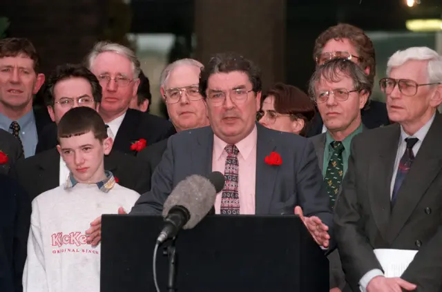 John Hume and his talks team in 1998