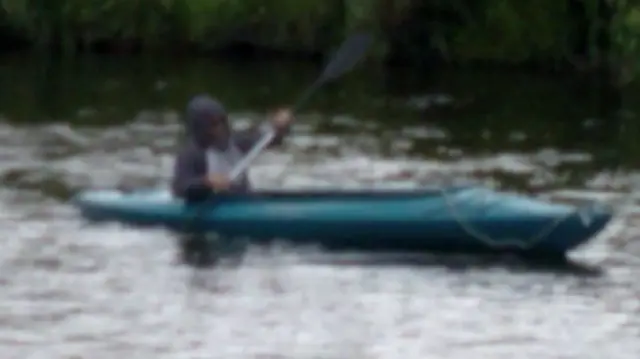 Man in kayak