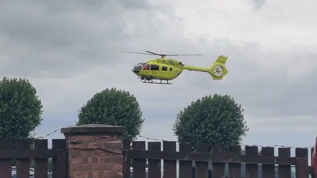 An air ambulance