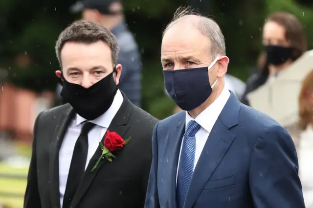 SDLP leader Colum Eastwood with Taoiseach (Irish Prime Minister) Michéal Martin