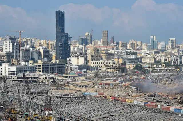 Beirut after explosion