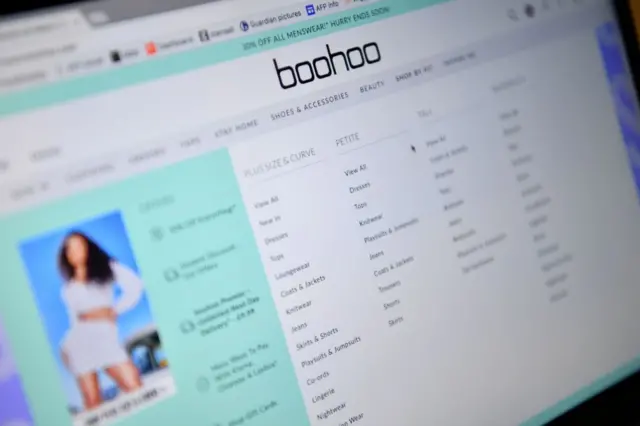 Boohoo website