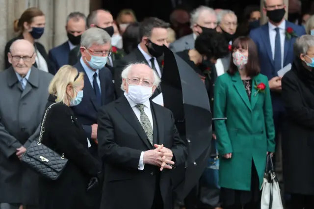 President of Ireland Michael D Higgins