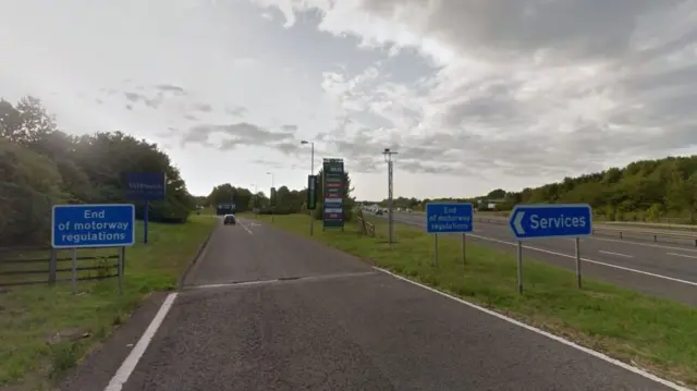 Entrance to Warwick Services