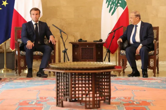 President Aoun met his French counterpart, Emmanuel Macron, on Thursday